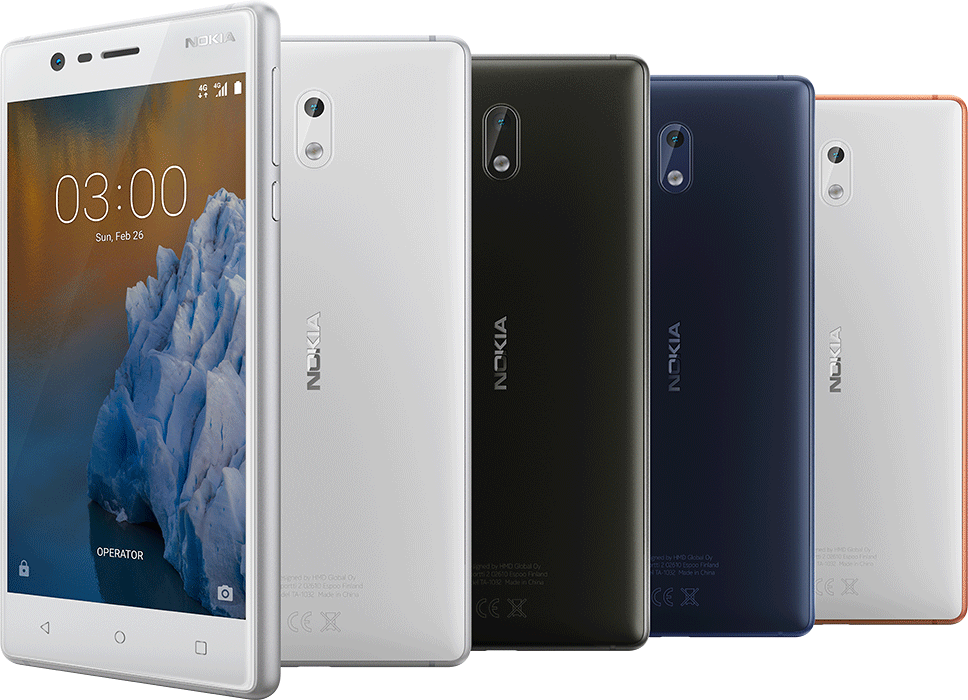 Nokia 3 designem připomene starší modely Lumia, nemá s nimi však vůbec nic společného.